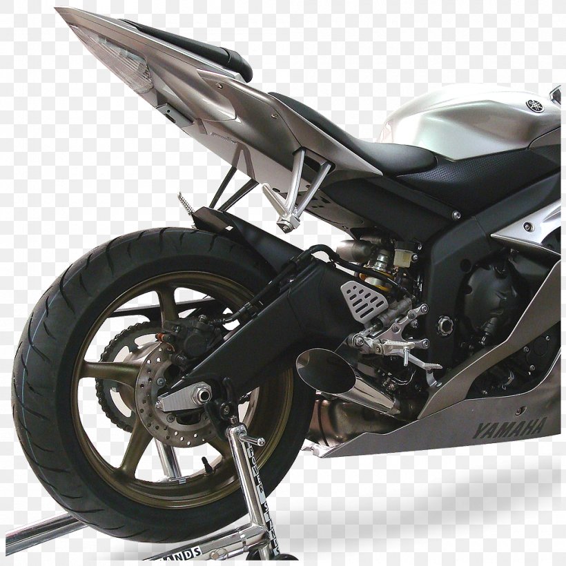 Tire Exhaust System Car Yamaha YZF-R1 Yamaha Motor Company, PNG, 1000x1000px, Tire, Auto Part, Automotive Exhaust, Automotive Exterior, Automotive Tire Download Free