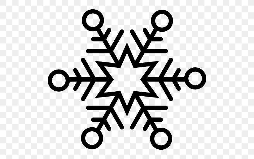 Snowflake Hexagon Computer Icons Clip Art, PNG, 512x512px, Snowflake, Area, Black, Black And White, Color Download Free