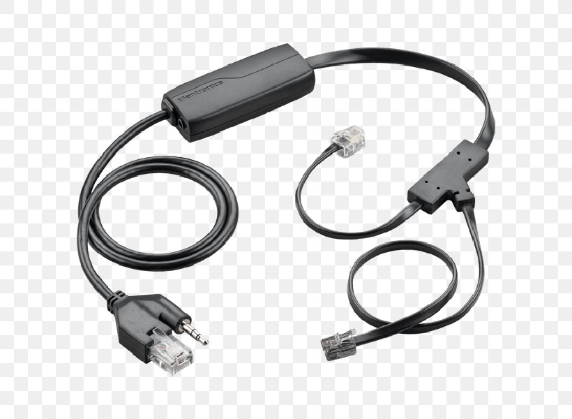 Electronic Hook Switch Plantronics EHS APP-51 Plantronics CS510 / CS520 Headset, PNG, 600x600px, Electronic Hook Switch, Ac Adapter, Adapter, Cable, Communication Accessory Download Free