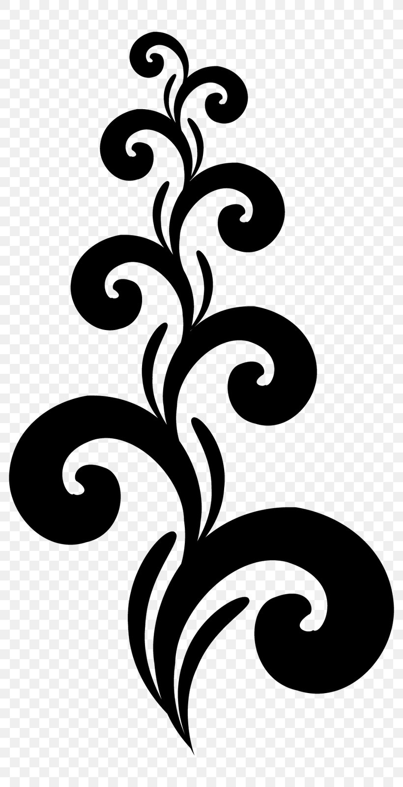 Flower Floral Design Visual Design Elements And Principles, PNG, 784x1600px, Flower, Black And White, Calligraphy, Curve, Floral Design Download Free