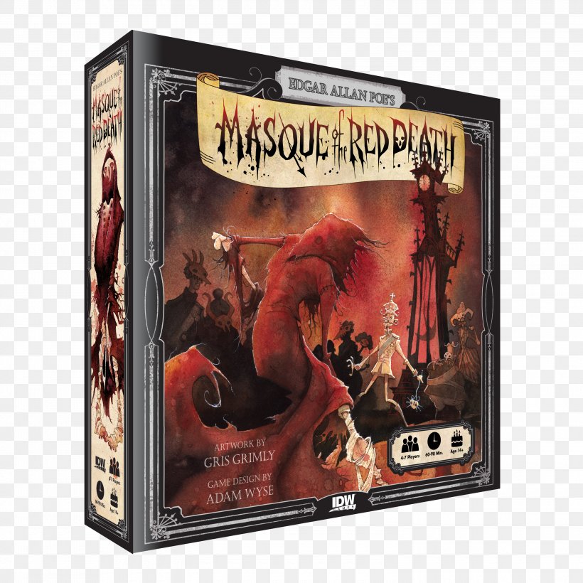 The Masque Of The Red Death Go Board Game Tabletop Games & Expansions, PNG, 3000x3000px, Board Game, Action Figure, Card Game, Deduction Board Game, Edgar Allan Poe Download Free