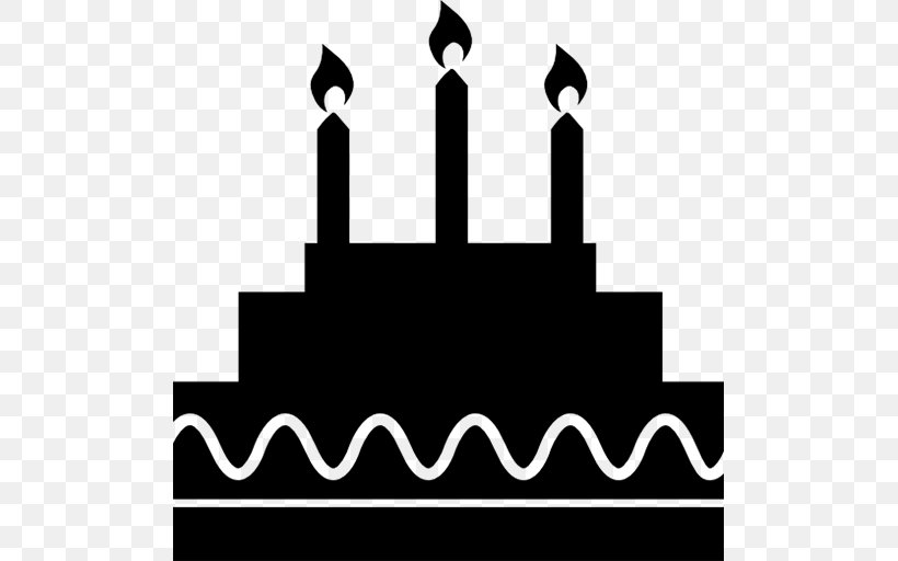 Birthday Cake Torte Wedding Cake Angel Food Cake, PNG, 512x512px, Birthday Cake, Angel Food Cake, Birthday, Black, Black And White Download Free