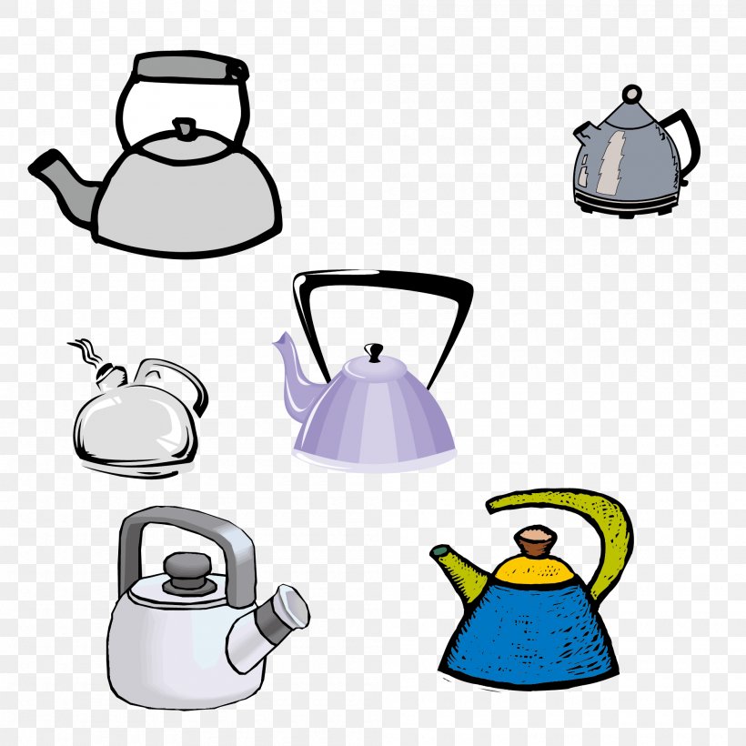 Electric Kettle Euclidean Vector, PNG, 2000x2000px, Kettle, Bird, Clip Art, Coffee Cup, Cup Download Free