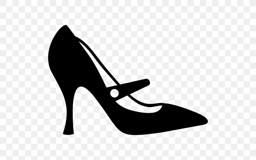 High-heeled Shoe Mary Jane Footwear, PNG, 512x512px, Highheeled Shoe, Absatz, Basic Pump, Black, Black And White Download Free