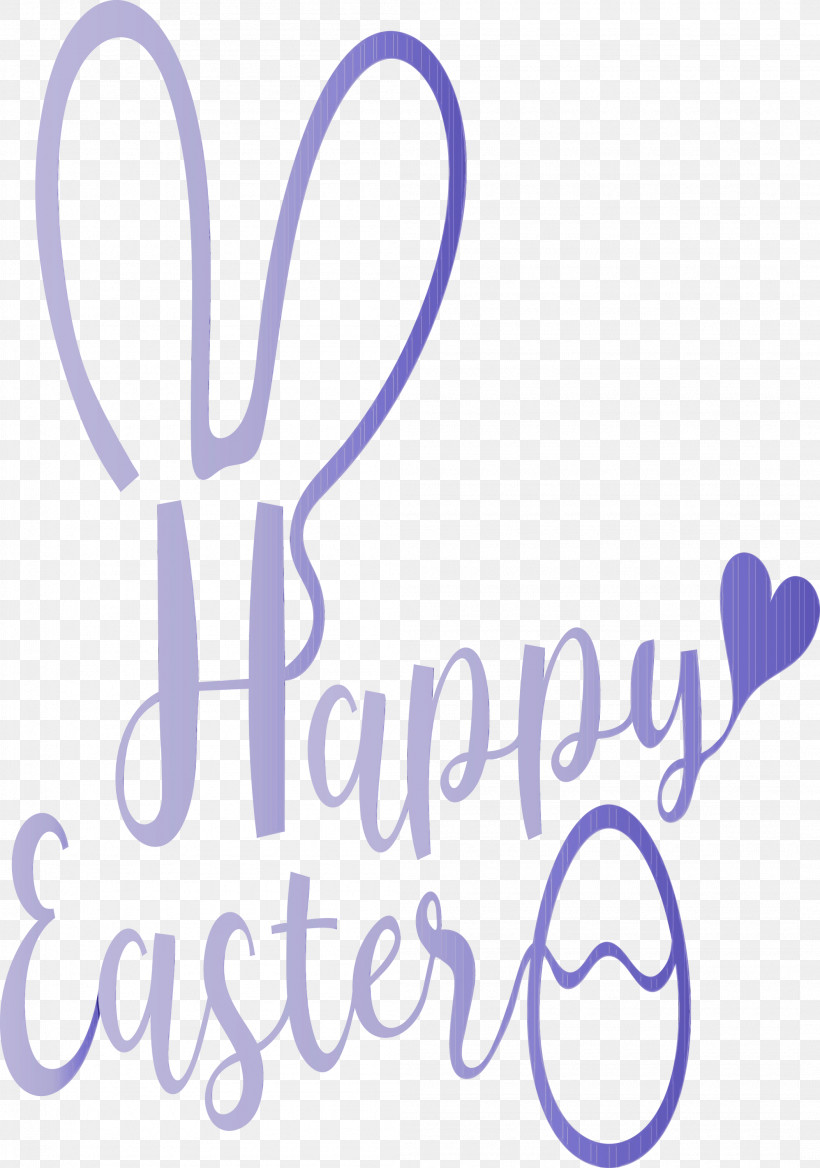 Text Font Purple Violet Line, PNG, 2105x3000px, Happy Easter With Bunny Ears, Line, Logo, Love, Paint Download Free