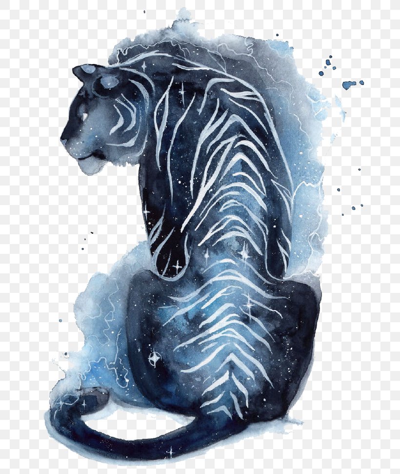 Art Watercolor Painting Fantasy Canson, PNG, 690x971px, Art, Art Blog, Artist, Big Cats, Black Panther Download Free