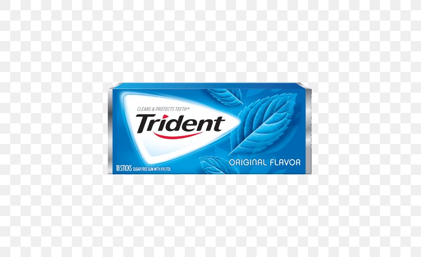 Chewing Gum Trident Peppermint Brand Strawberry, PNG, 500x500px, Chewing Gum, Brand, Peppermint, Strawberry, Trident Download Free