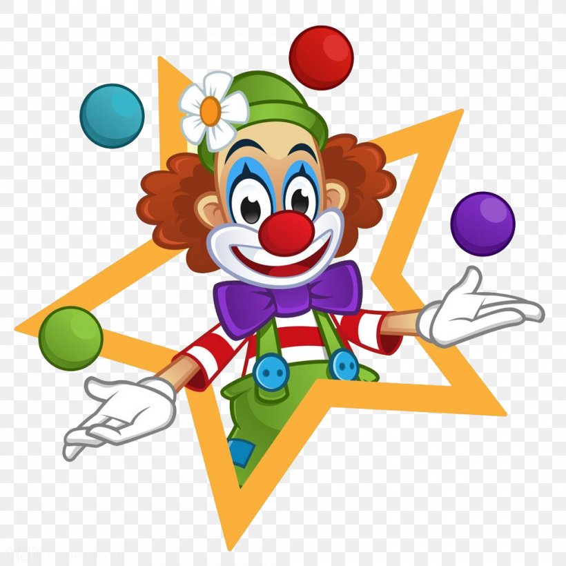 Clown Royalty-free Stock Photography Illustration, PNG, 1000x1000px ...