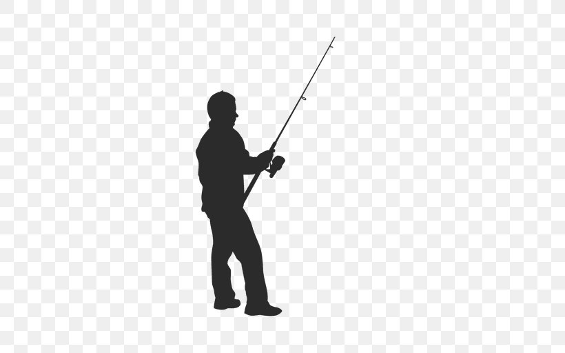 Fishing Fisherman Silhouette, PNG, 512x512px, Fishing, Black, Black And White, Fisherman, Fly Fishing Download Free