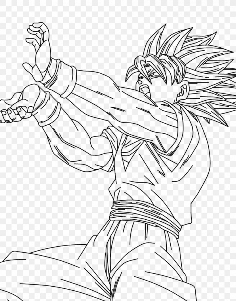 Goku Vegeta Line Art Dragon Ball Z: Ultimate Tenkaichi Black And White, PNG, 1000x1277px, Goku, Arm, Art, Artwork, Black Download Free