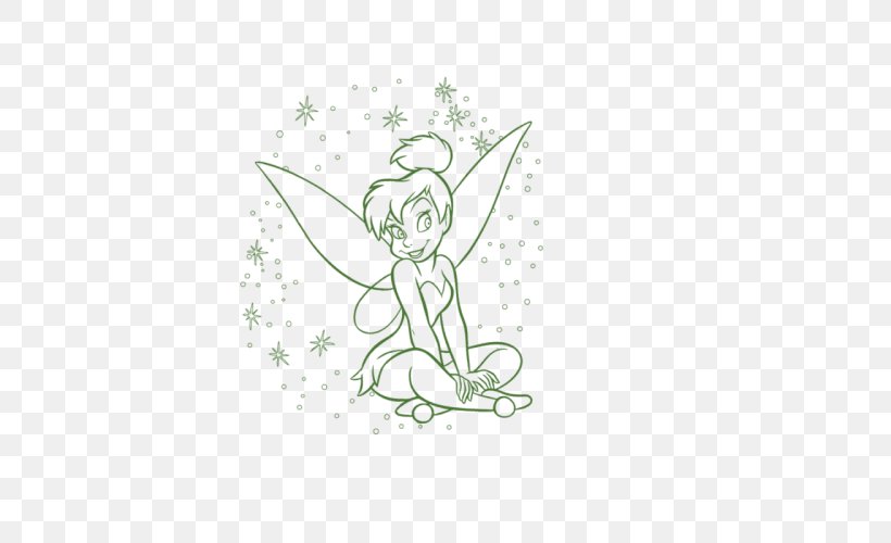 Tinker Bell Colouring Pages Illustration Coloring Book Fairy, PNG, 500x500px, Watercolor, Cartoon, Flower, Frame, Heart Download Free