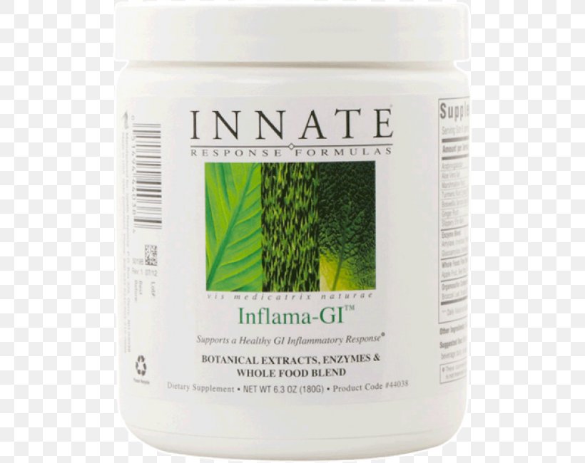 Dietary Supplement Innate Response Formulas GI Response Innate Response Formulas Inflama-GI Botanical Extracts Enzymes & Whole Food Blend Powder Gastrointestinal Tract, PNG, 650x650px, Dietary Supplement, Digestion, Food, Formula, Gastrointestinal Tract Download Free