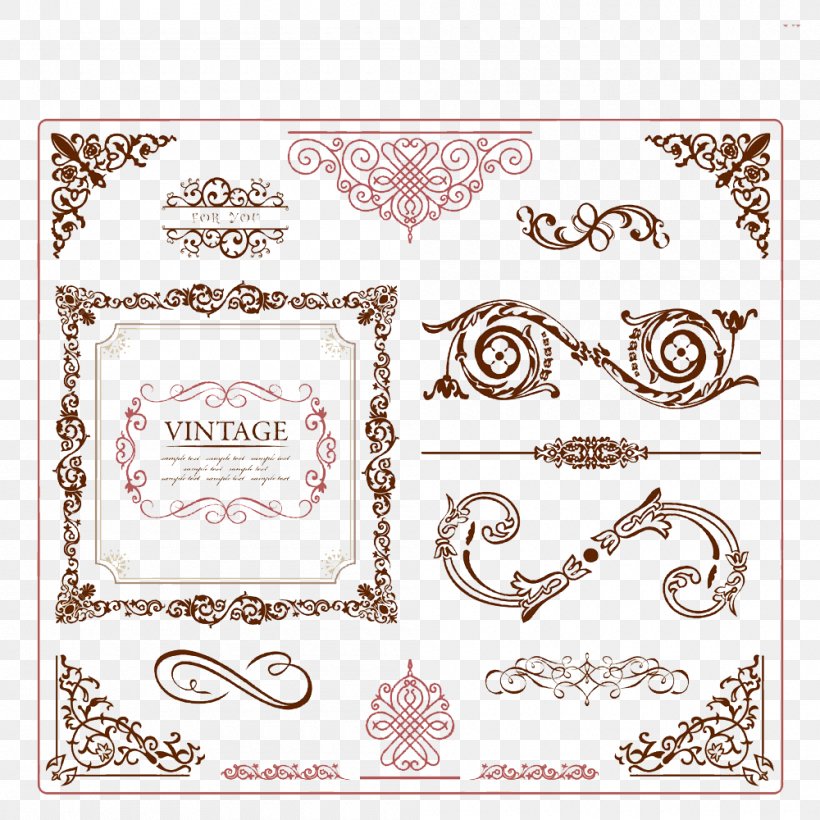 Ornament Vintage Clothing Picture Frame, PNG, 1000x1000px, Ornament, Art Nouveau, Calligraphy, Decorative Arts, Drawing Download Free