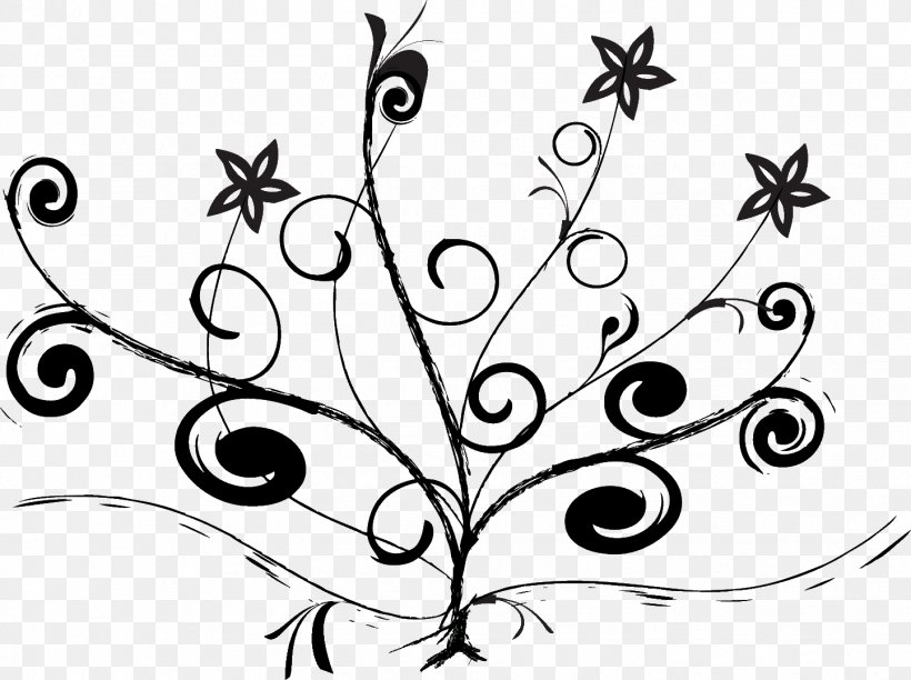 Black And White Floral Vector Designs, PNG, 1444x1078px, Black And White, Artwork, Branch, Decorative Arts, Flora Download Free