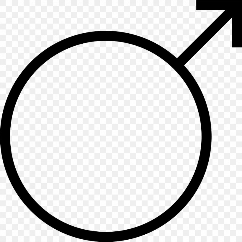 Gender Symbol Male Download, PNG, 980x982px, Gender Symbol, Area, Black, Black And White, Male Download Free