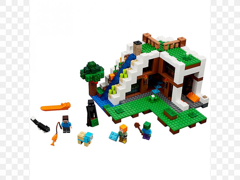 LEGO 21134 Minecraft The Waterfall Base Lego Minecraft Toy, PNG, 840x630px, Minecraft, Construction Set, Hamleys, Lego, Lego Canada Download Free