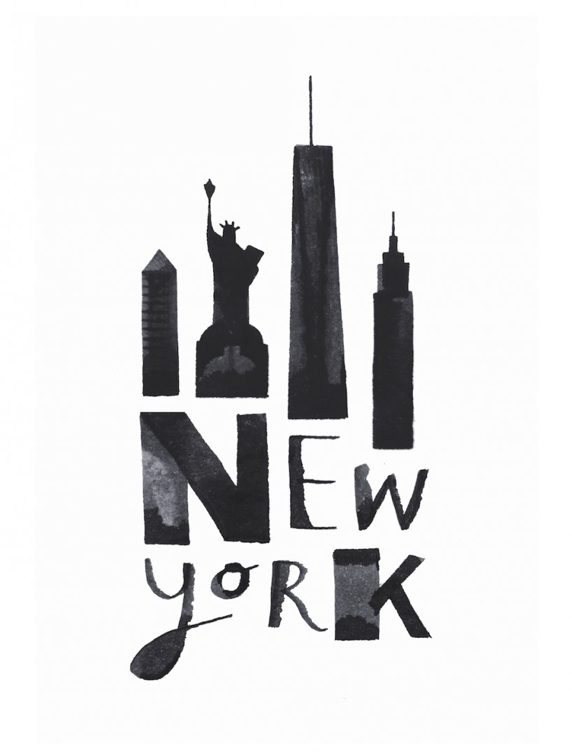 New York City T-shirt Hoodie Calligraphy Illustrator, PNG, 1000x1313px, New York City, Art, Black And White, Brand, Calligraphy Download Free