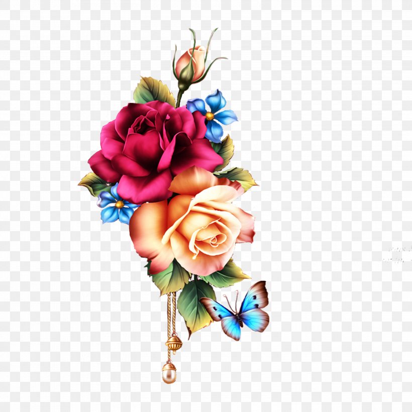 Garden Roses Flower Floral Design Clip Art, PNG, 3000x3000px, Garden Roses, Artificial Flower, Cut Flowers, Floral Design, Floristry Download Free