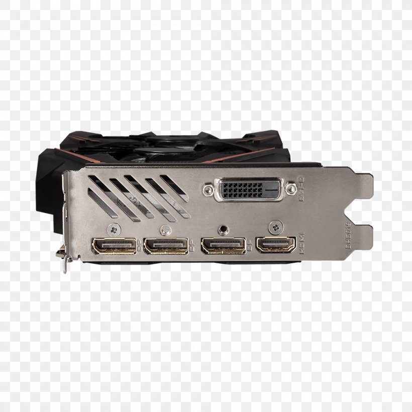 Graphics Cards & Video Adapters NVIDIA GeForce GTX 1070 GDDR5 SDRAM 英伟达精视GTX Gigabyte Technology, PNG, 1000x1000px, Graphics Cards Video Adapters, Cable, Electronic Device, Electronics Accessory, Gddr5 Sdram Download Free