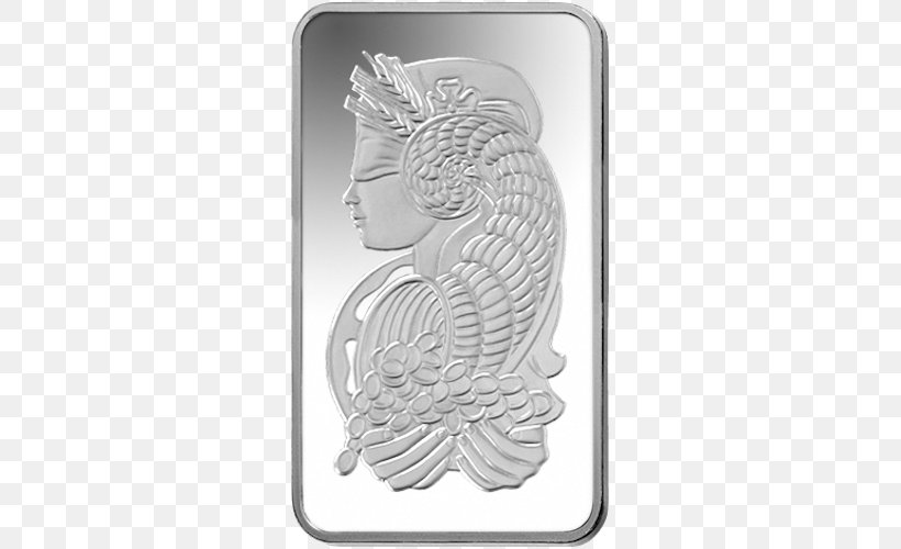PAMP Silver Gold Bar Bullion Ounce, PNG, 500x500px, Pamp, Bar, Black And White, Bullion, Bullionbypost Download Free