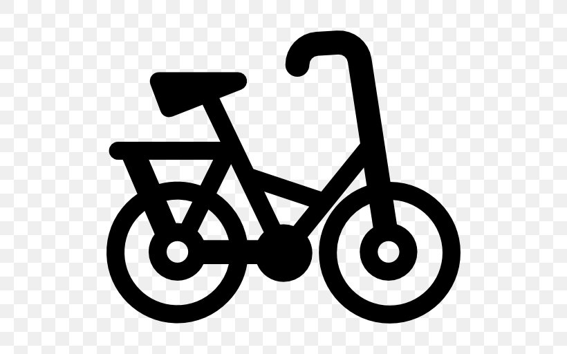Bicycle Line Clip Art, PNG, 512x512px, Bicycle, Area, Black And White, Sports Equipment, Symbol Download Free
