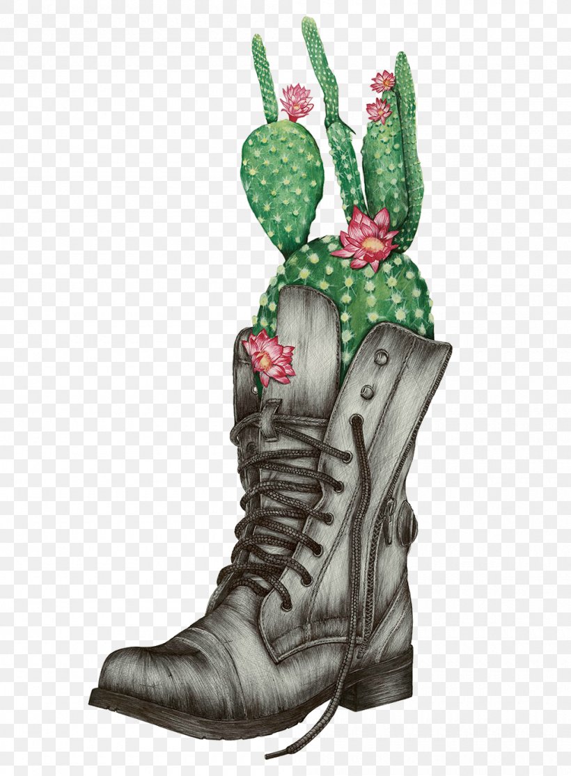 Cowboy Boot Shoe Fashion Boot Drawing, PNG, 1000x1360px, Boot, Ballet Flat, Cactus, Cowboy Boot, Drawing Download Free