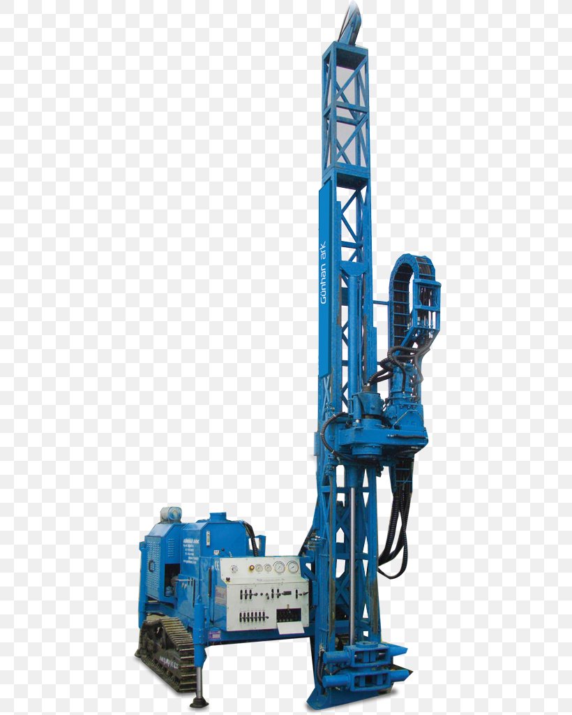 Machine Down-the-hole Drill Boring Drilling Rig, PNG, 446x1024px, Machine, Boring, Casting, Construction Equipment, Continuous Track Download Free