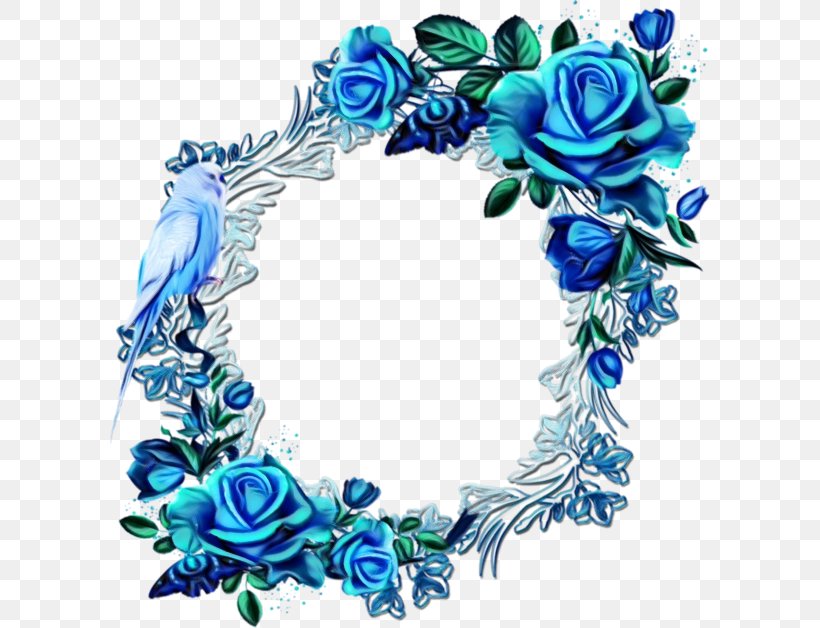 Background Blue Frame, PNG, 600x628px, Floral Design, Blue, Blue Flower, Blue Rose, Flower Download Free