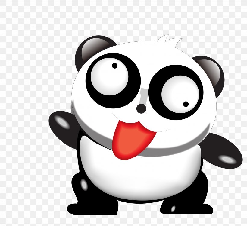 Giant Panda Tencent QQ Sticker, PNG, 2735x2495px, Giant Panda, Cartoon, Cuteness, Fictional Character, Google Images Download Free