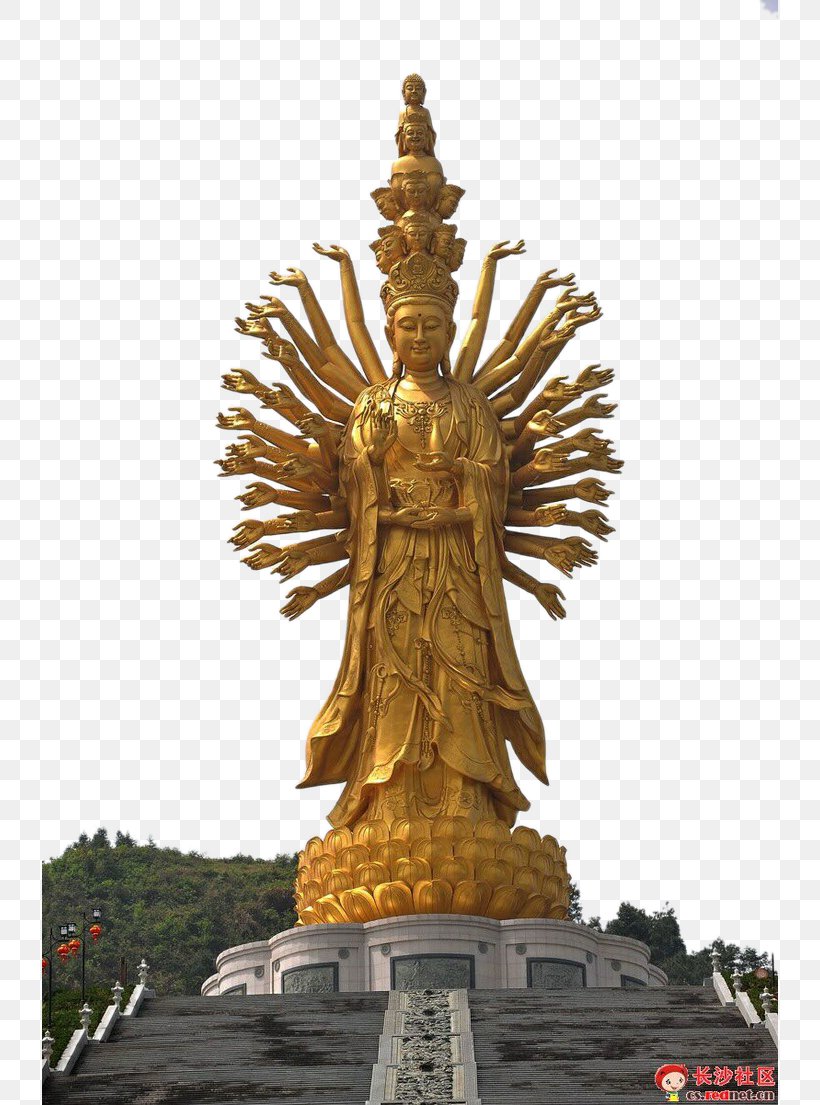 Guan Yin Of The South Sea Of Sanya Guishan Guanyin Golden Buddha Hall Of Guanyin, PNG, 736x1105px, Guan Yin Of The South Sea Of Sanya, Bodhisattva, Bronze, Bronze Sculpture, Buddhahood Download Free