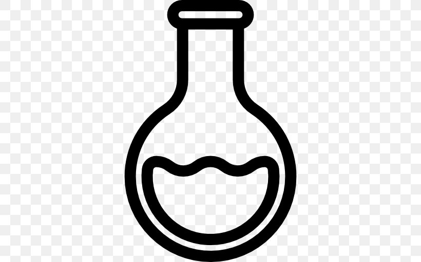 Laboratory Flasks Round-bottom Flask Chemistry, PNG, 512x512px, Laboratory Flasks, Black And White, Chemist, Chemistry, Erlenmeyer Flask Download Free