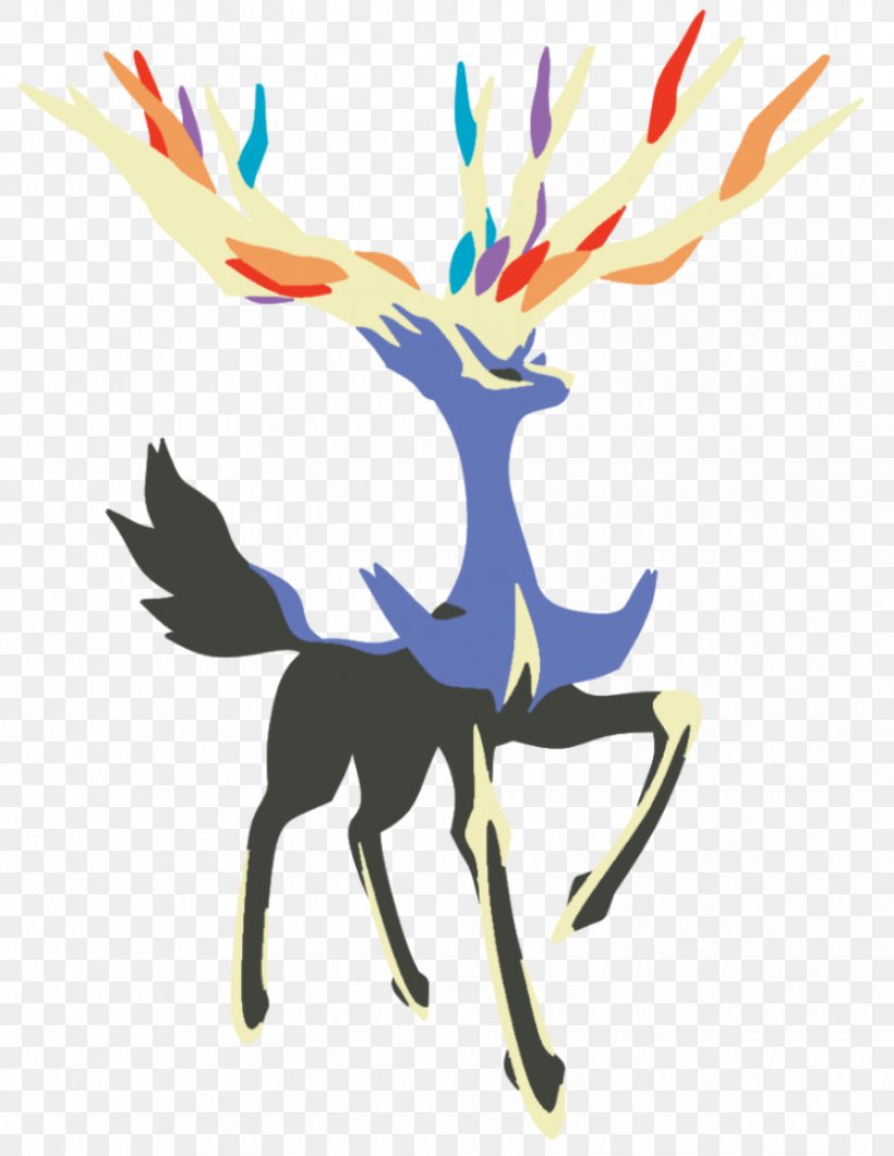 Pokémon X And Y Pokémon Omega Ruby And Alpha Sapphire Pokémon Sun And Moon Xerneas And Yveltal, PNG, 835x1080px, Xerneas, Antler, Art, Deer, Entei Download Free