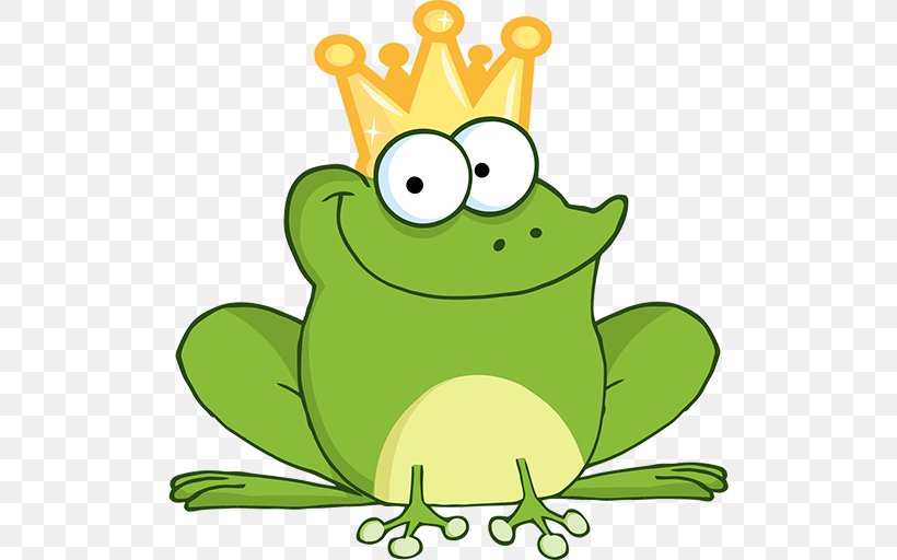 The Frog Prince Royalty-free, PNG, 512x512px, Frog Prince, Amphibian, Artwork, Cartoon, Drawing Download Free