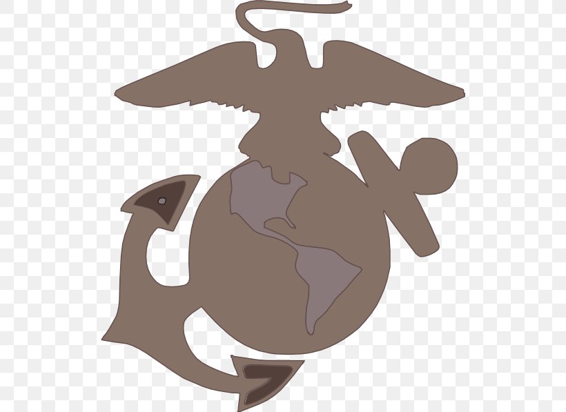 The United States Marine Corps Eagle, Globe, And Anchor Military Clip Art, PNG, 528x597px, United States Marine Corps, Bird, Black And White, Eagle Globe And Anchor, Fictional Character Download Free