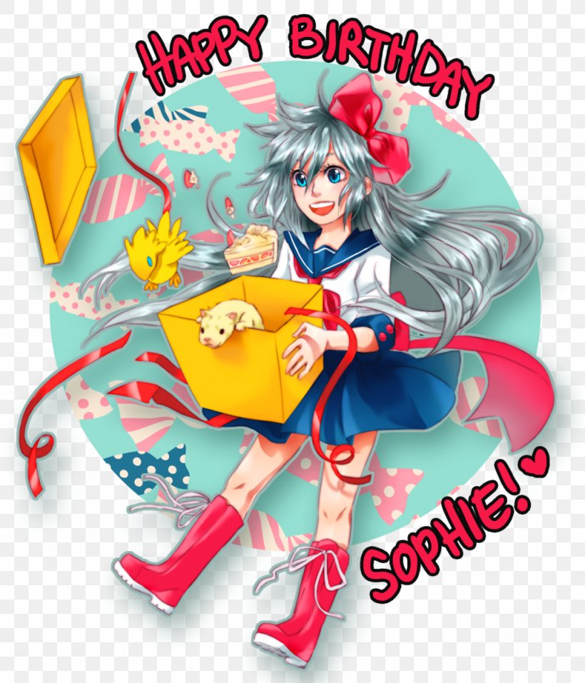 Sephiroth Birthday Fan Art, PNG, 1024x1196px, Watercolor, Cartoon, Flower, Frame, Heart Download Free
