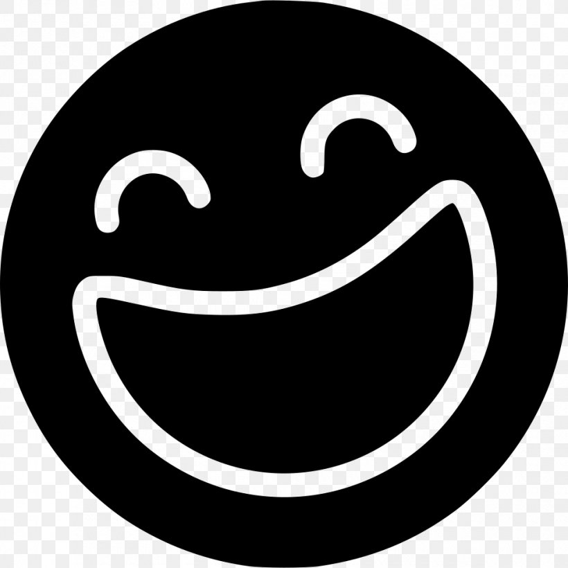 Emoticon Joke Laughter Humour, PNG, 980x980px, Emoticon, Black And White, Face With Tears Of Joy Emoji, Facial Expression, Humour Download Free