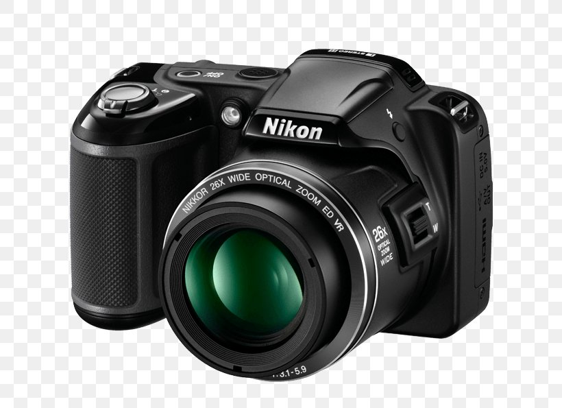 Nikon COOLPIX L120 Point-and-shoot Camera Nikon Coolpix L340 20.2 MP Compact Digital Camera, PNG, 700x595px, Pointandshoot Camera, Camera, Camera Accessory, Camera Lens, Cameras Optics Download Free