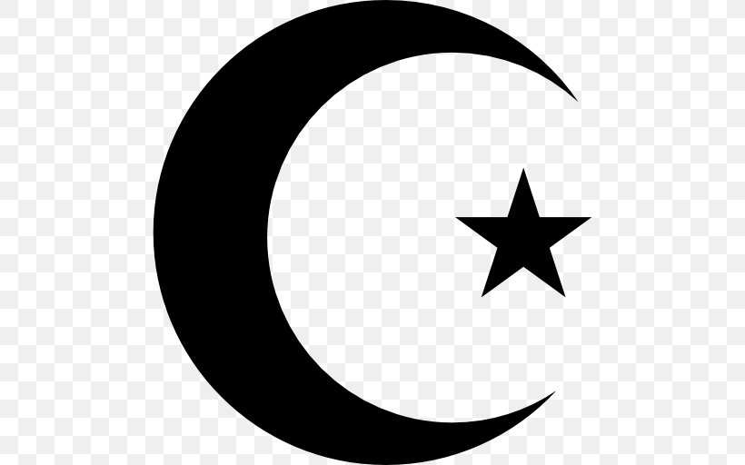 Symbols Of Islam Religion Religious Symbol, PNG, 512x512px, Symbols Of Islam, Belief, Black, Black And White, Crescent Download Free