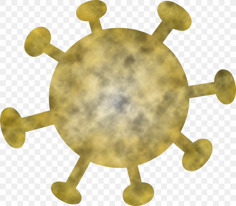 Virus Coronavirus Corona, PNG, 3000x2630px, Virus, Brass, Corona, Coronavirus, Metal Download Free