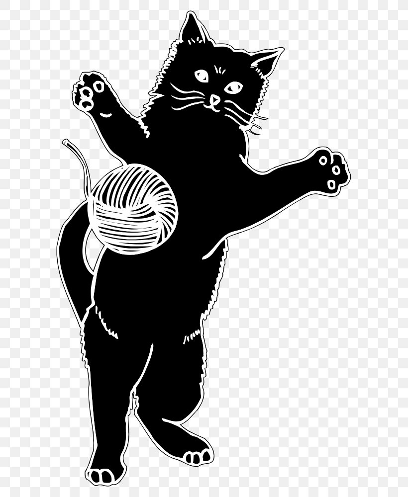 Cat Kitten Clip Art, PNG, 643x1000px, Cat, Art, Black, Black And White, Black Cat Download Free
