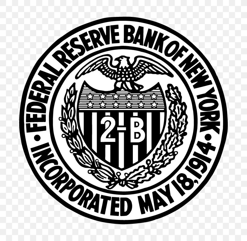 Federal Reserve Bank Of New York Building Federal Reserve System Chair Of The Federal Reserve Of The United States, PNG, 800x800px, Federal Reserve Bank Of New York, Area, Badge, Bank, Black And White Download Free
