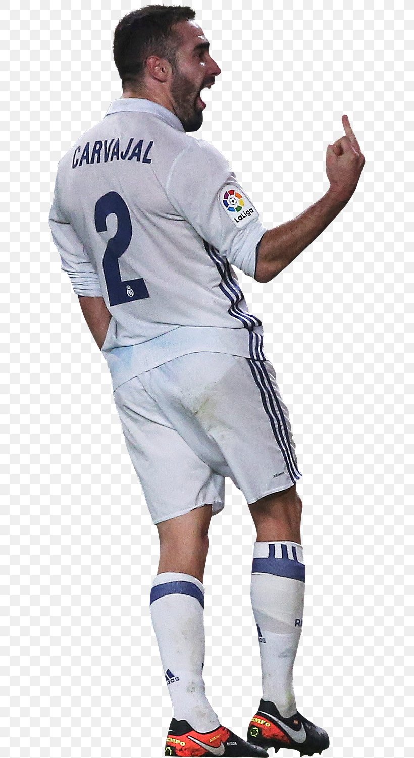 Dani Carvajal Real Madrid C.F. 2016–17 La Liga Jersey Rendering, PNG, 628x1502px, 2016, 2017, Dani Carvajal, Baseball Equipment, Clothing Download Free