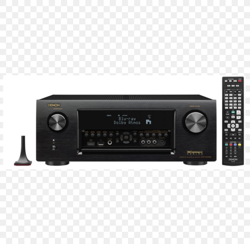 Denon AVR-X4400H 9.2 Channel AV Receiver Denon AVR X4400H Dolby Atmos, PNG, 800x800px, 4k Resolution, Av Receiver, Amplifier, Audio, Audio Equipment Download Free