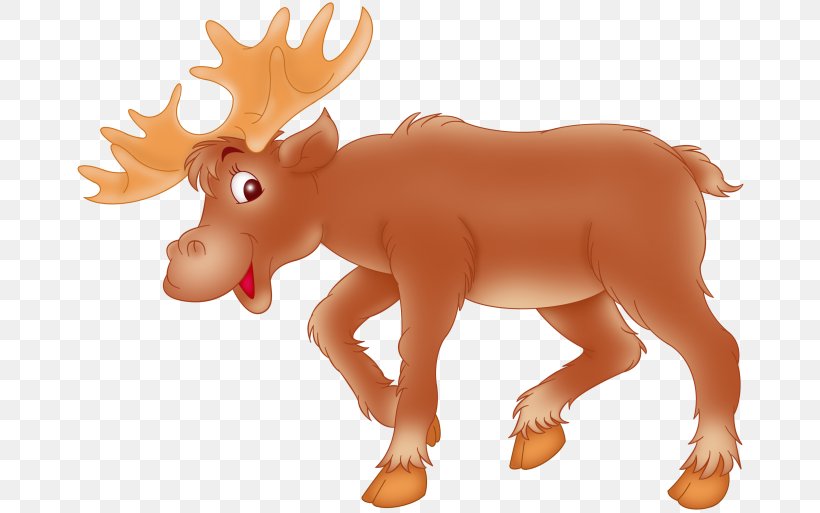 Moose Reindeer Elk Gray Wolf, PNG, 670x513px, Moose, Animal, Animal Figure, Antler, Basabizitza Download Free