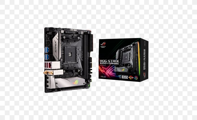 Socket AM4 Mini-ITX ASUS Motherboard DDR4 SDRAM, PNG, 500x500px, Socket Am4, Asus, Atx, Chipset, Computer Accessory Download Free