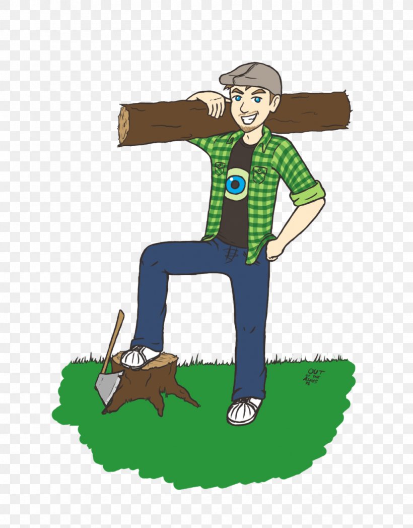 Drawing Lumberjack YouTuber, PNG, 1024x1308px, Drawing, Art, Cartoon, Deviantart, Fan Art Download Free
