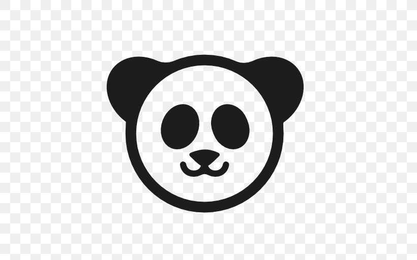 Giant Panda Bear Logo, PNG, 512x512px, Giant Panda, Art, Bear, Black And White, Bone Download Free