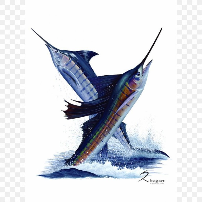 Swordfish Sailfish Atlantic Blue Marlin Striped Marlin Recreational Fishing, PNG, 1000x1000px, Swordfish, Atlantic Blue Marlin, Ballyhoo, Billfish, Bony Fish Download Free