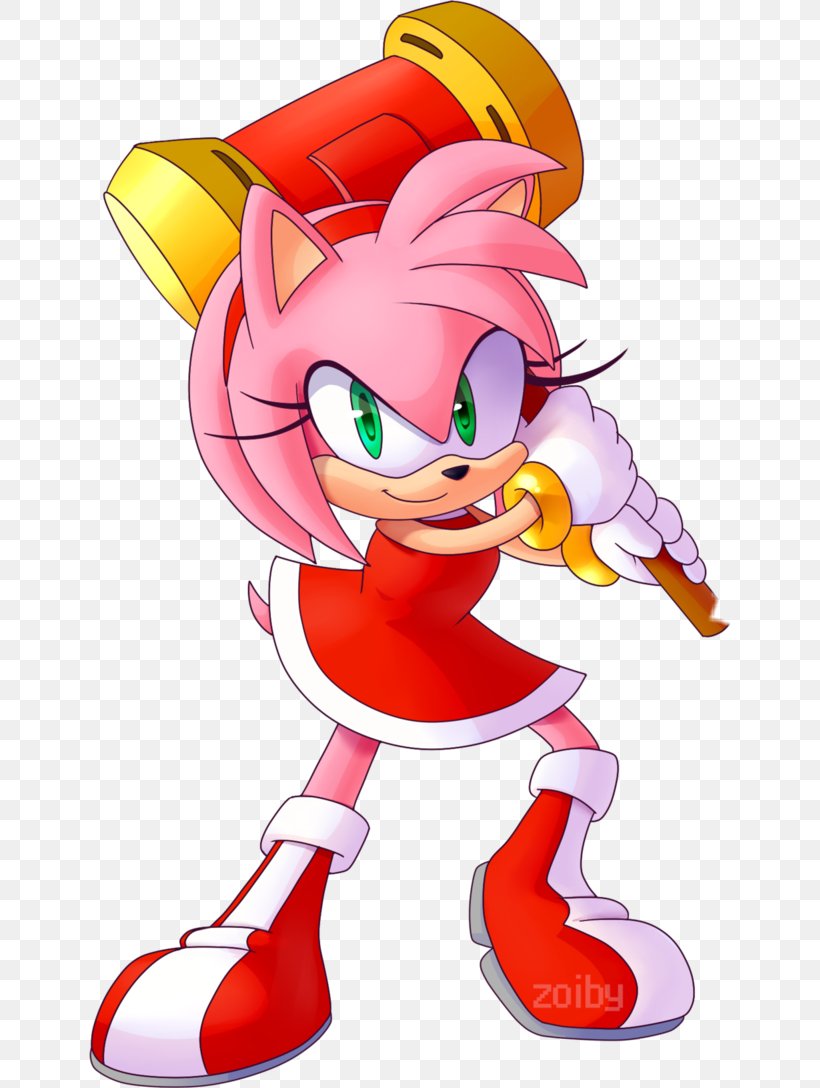 Amy Rose Sonic & Sega All-Stars Racing Sonic CD SegaSonic The Hedgehog Sonic Heroes, PNG, 641x1088px, Amy Rose, Art, Cartoon, Fictional Character, Mythical Creature Download Free