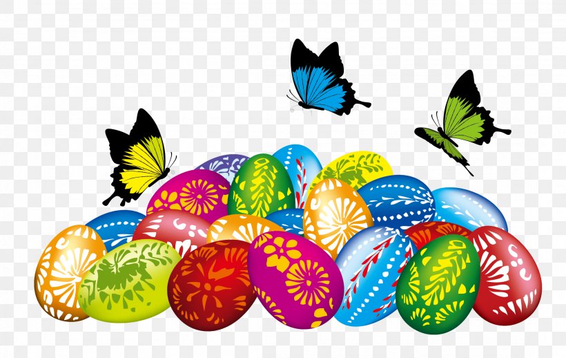 Butterfly Easter Clip Art, PNG, 2186x1381px, Butterfly, Easter, Easter Egg, Egg Decorating, Food Download Free